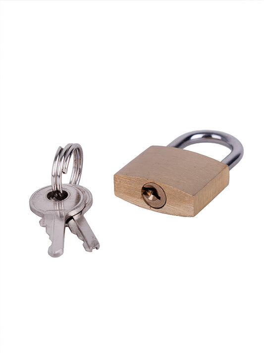 Cellini Accessories Brass Padlock Set