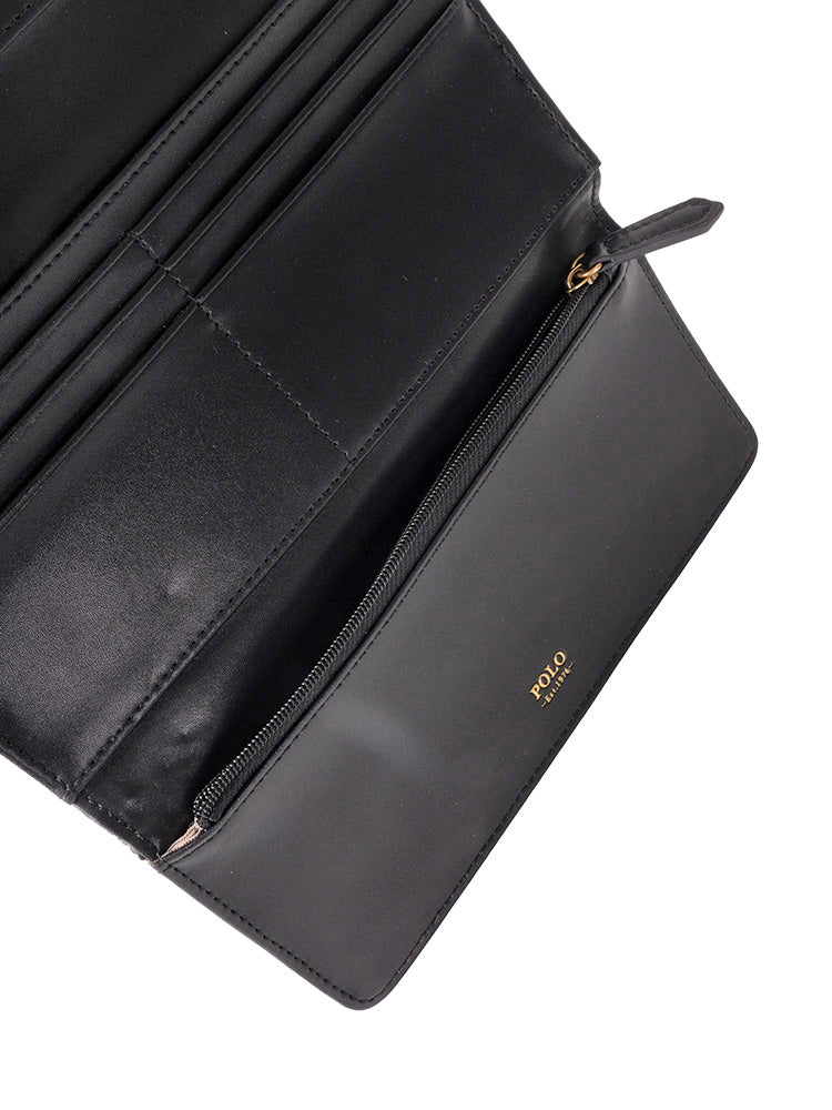 Polo Ascot Slim Trifold Purse - Beluga