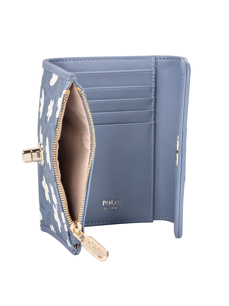 Polo Meadow Compact Trifold Purse