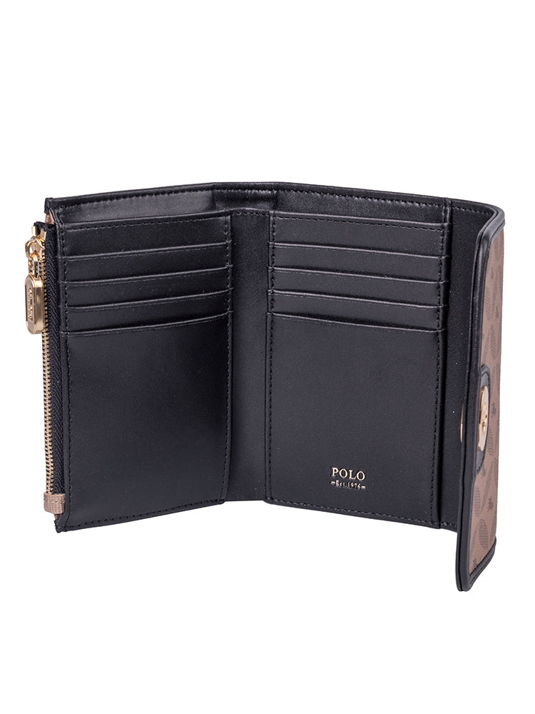 Polo Havana Compact Trifold Purse