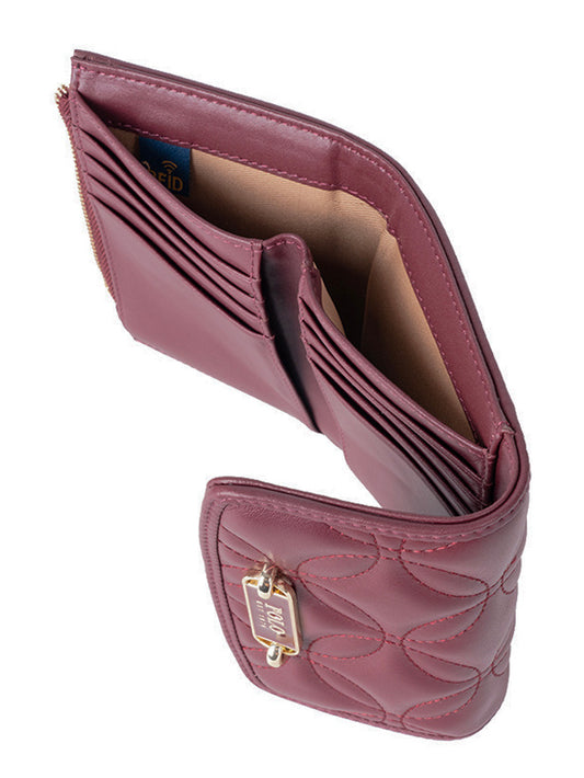 Polo Madison Compact Trifold Purse - Garnet