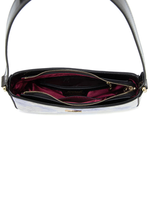 Serenade Lilac Peonies Shoulder Bag