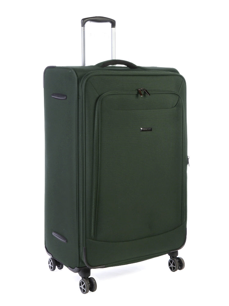 Cellini Optima Large 4 Wheel Trolley Case Green