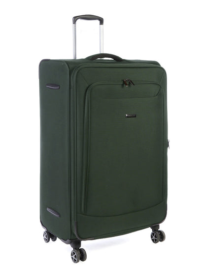 Cellini Optima Large 4 Wheel Trolley Case Green