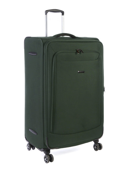 Cellini Optima Large 4 Wheel Trolley Case Green