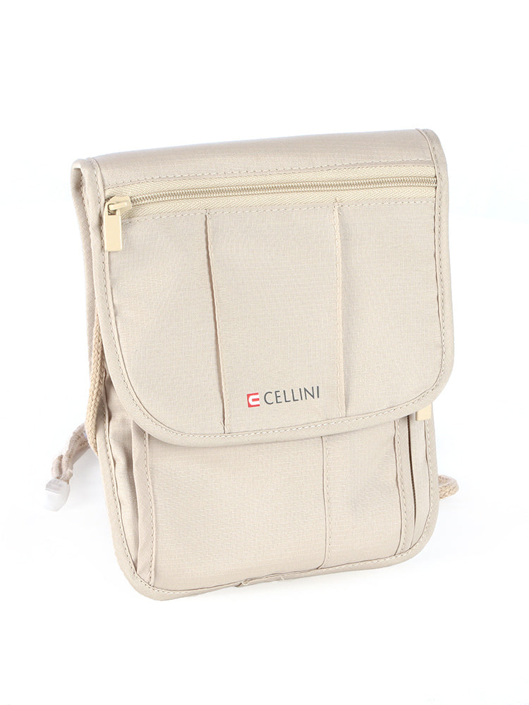 Cellini Accessories Security Neck Pouch Camel
