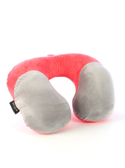 Cellini Accessories Moulded Memory Foam Pillow - Coral Pink/Gry