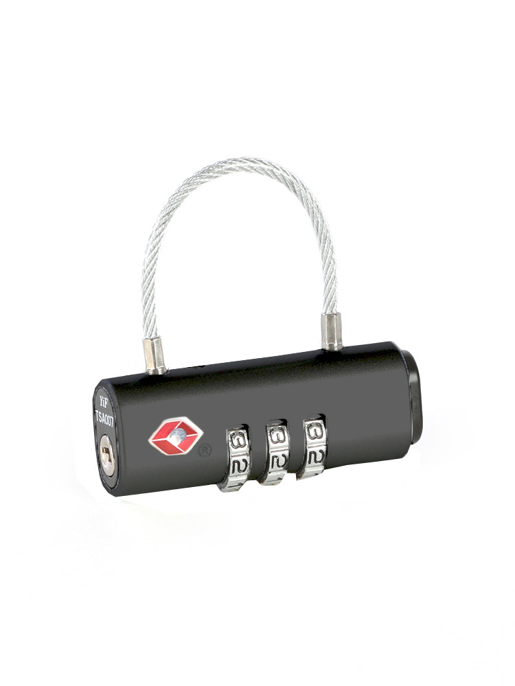 Horizontal TSA cable lock