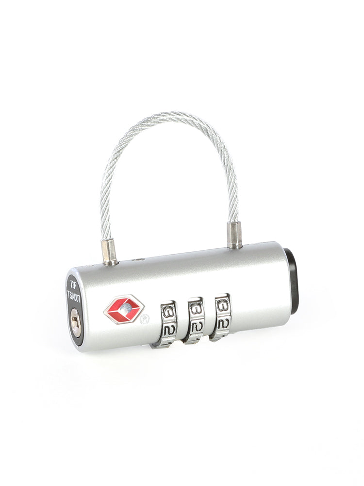 Horizontal TSA cable lock