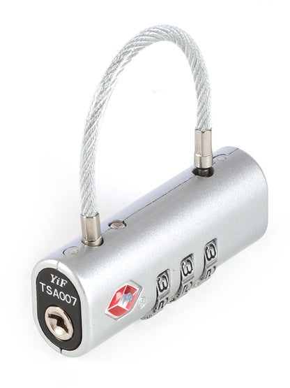 Horizontal TSA cable lock