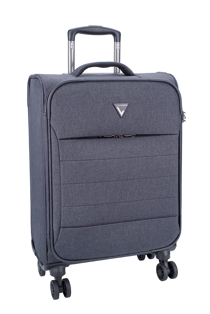 Voyager Getaway 4 Wheel Carry On Trolley Case Anthracite