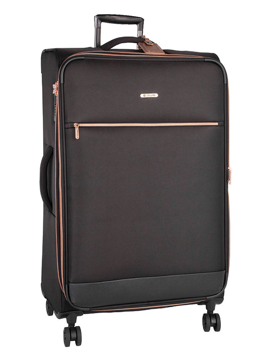 Cellini Allure Large 4 Wheel Trolley Case Black