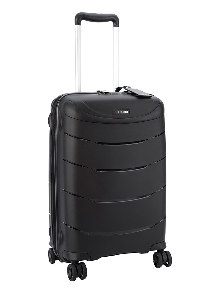 Cellini Nova 4 Wheel Carry On Trolley Case Black