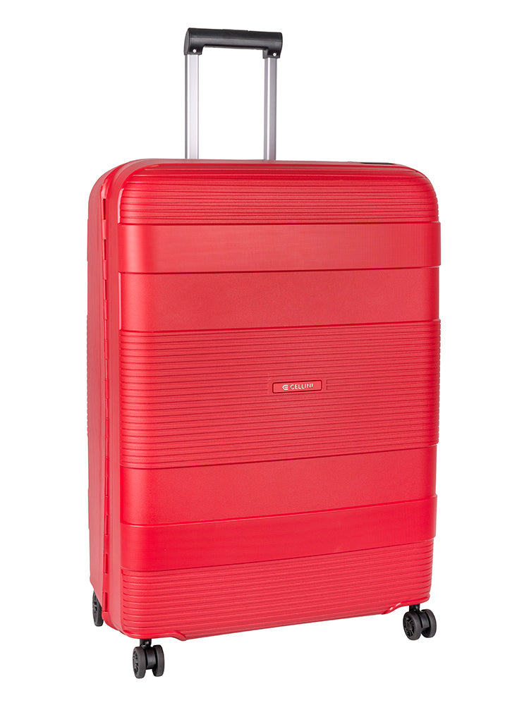 Cellini Safetech Zipperless Lock Large 4 Wheel Trolley Case