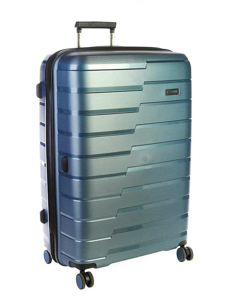 Cellini Microlite Large 4 Wheel Trolley Case Steel Blue