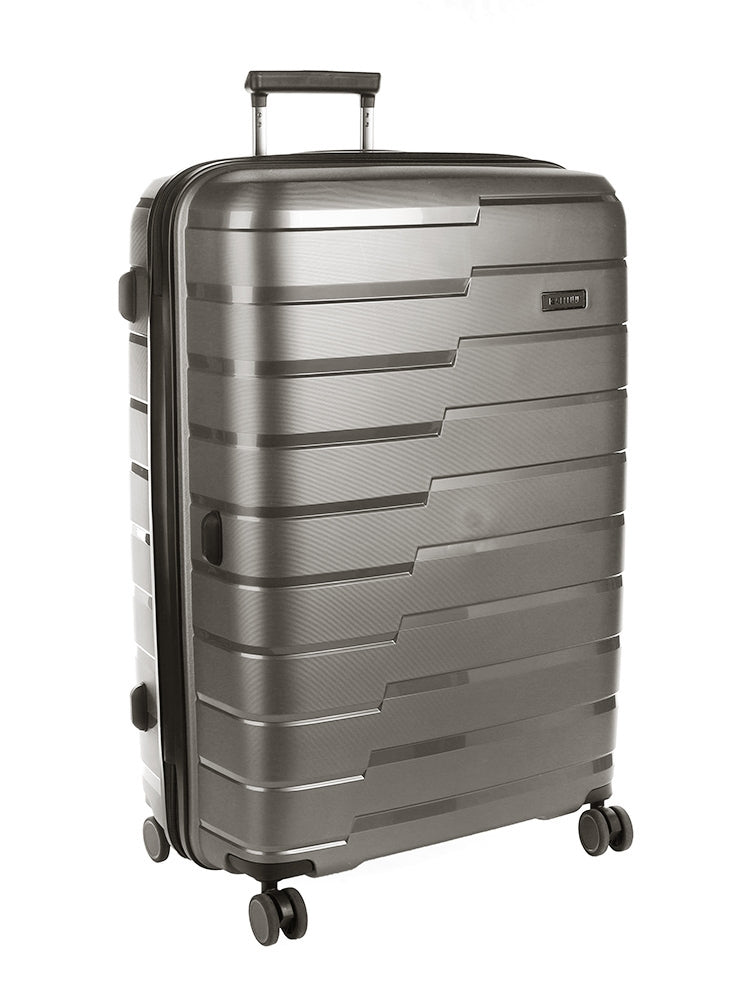 Cellini Microlite Large 4 Wheel Trolley Case Charcoal
