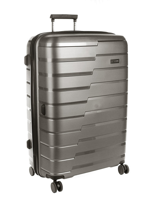 Cellini Microlite Large 4 Wheel Trolley Case Charcoal