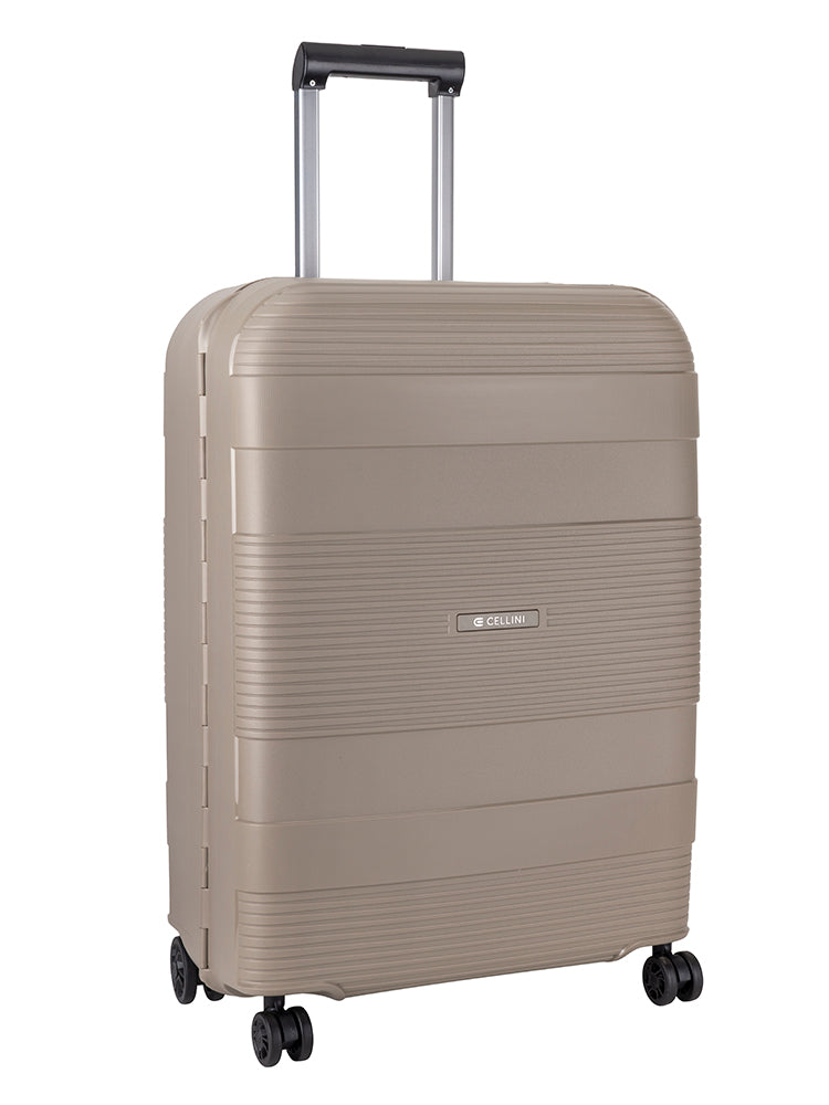 Cellini Safetech Zipperless Lock Medium 4 Wheel Trolley Case