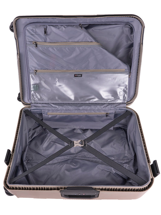 Cellini Safetech Zipperless Lock Medium 4 Wheel Trolley Case