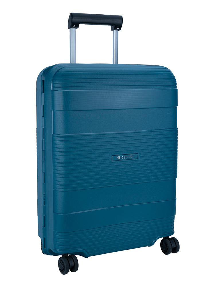 Cellini Safetech Zipperless Lock 4 Wheel Carry On Trolley