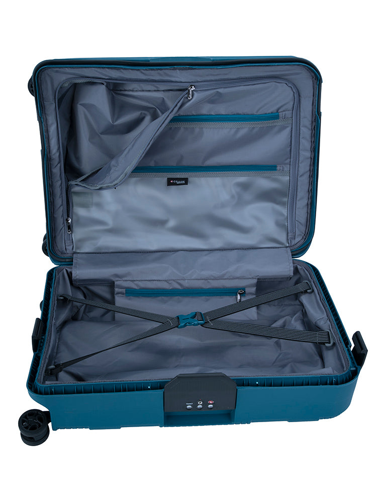 Cellini Safetech Zipperless Lock 4 Wheel Carry On Trolley