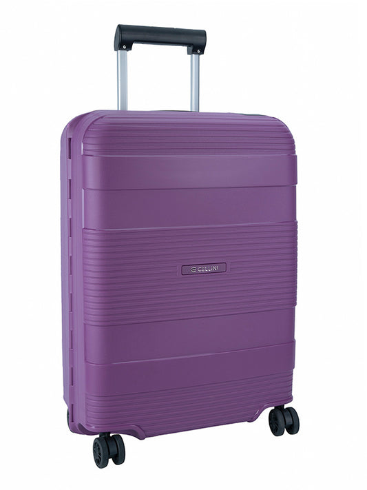 Cellini Zipperless Lock Safetech 4 Wheel Carry On Trolley