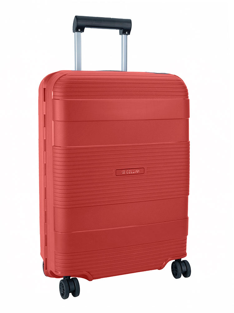 Cellini Safetech Zipperless Lock 4 Wheel Carry On Trolley