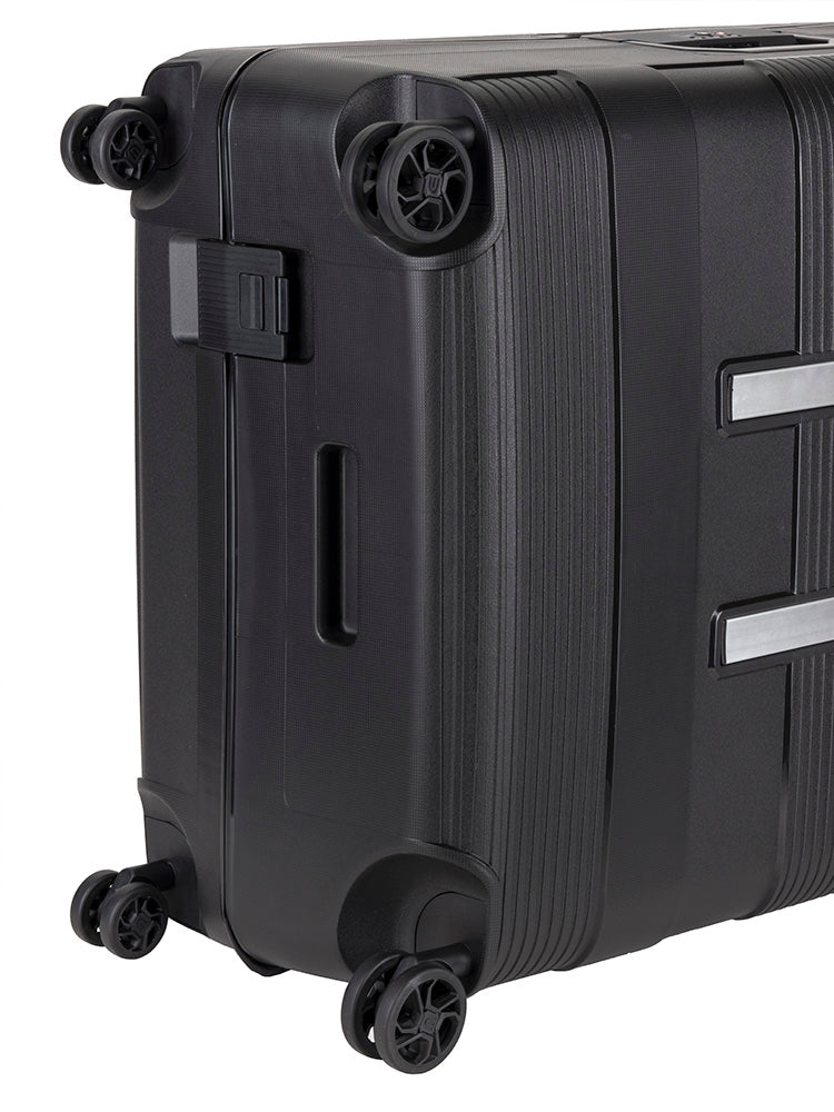 Cellini Safetech Zipperless Lock Large 4 Wheel Trolley Case