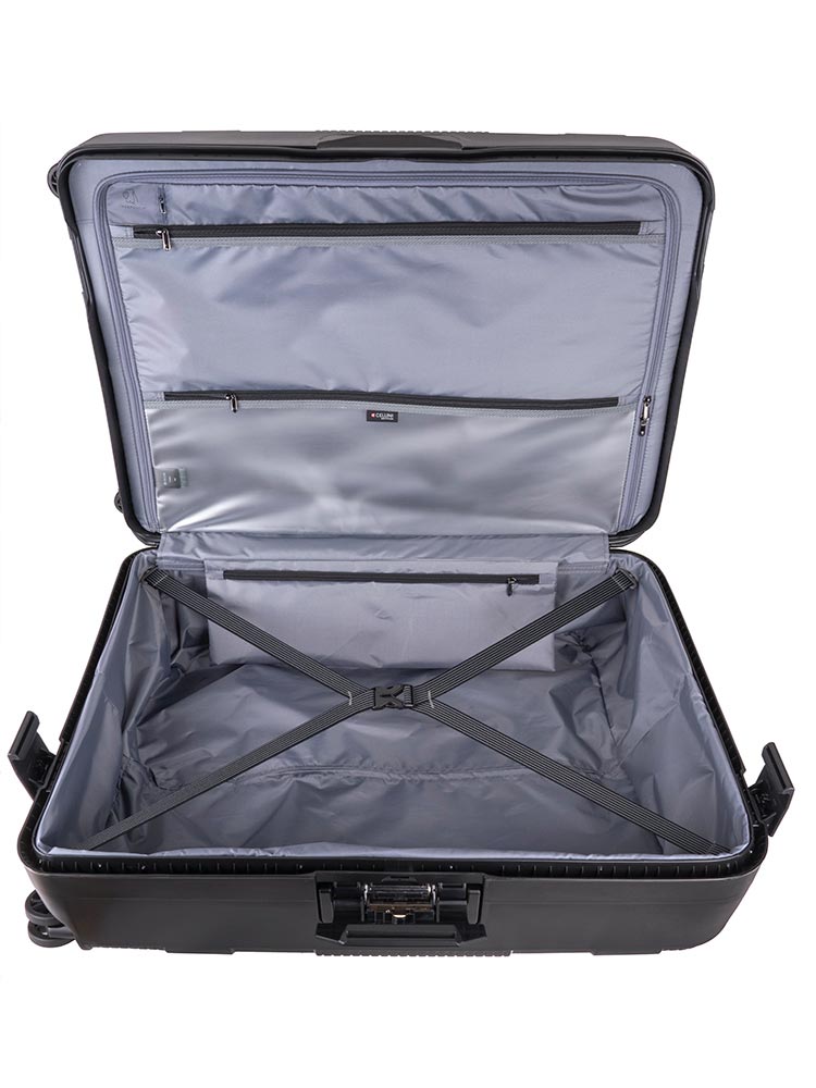 Cellini Safetech Zipperless Lock Large 4 Wheel Trolley Case