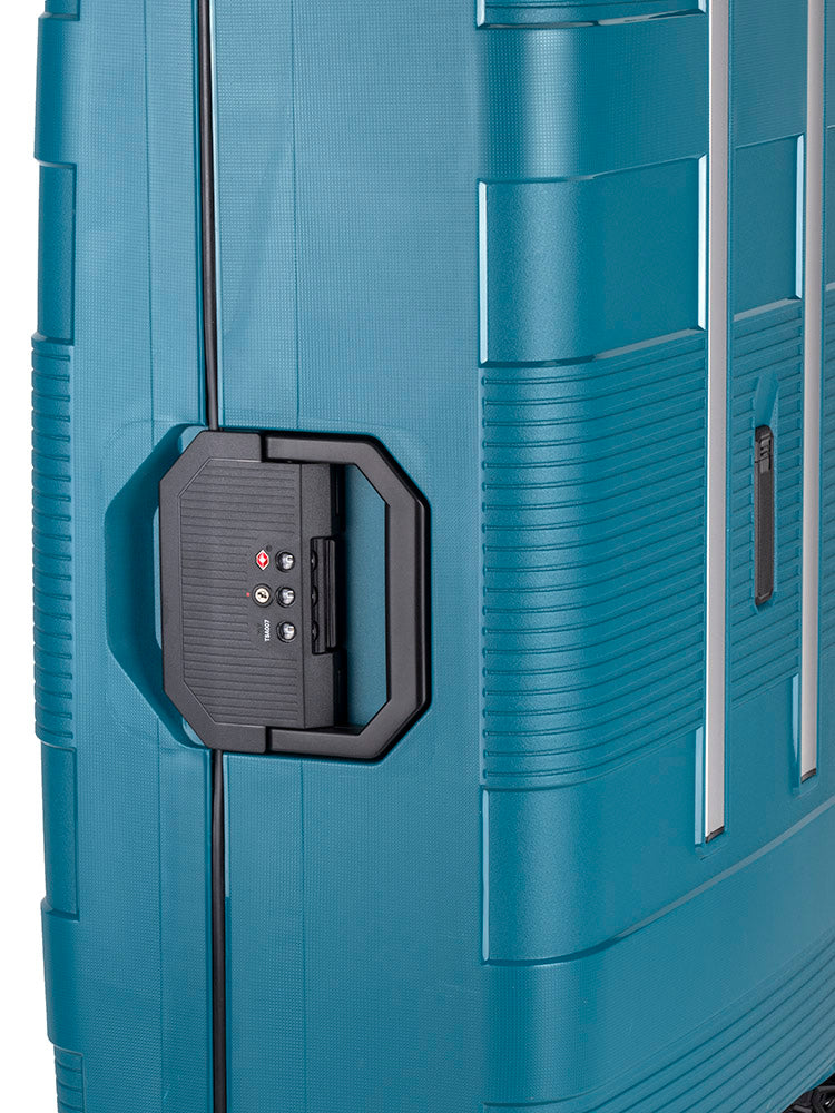 Cellini Safetech Zipperless Lock Large 4 Wheel Trolley Case