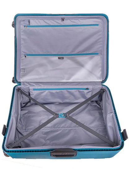 Cellini Safetech Zipperless Lock Large 4 Wheel Trolley Case