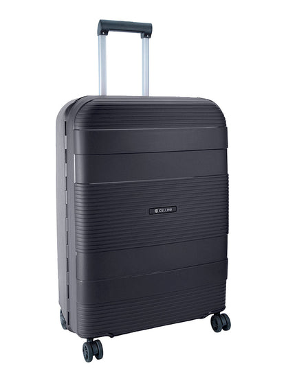 Cellini Safetech Zipperless Lock Medium 4 Wheel Trolley Case