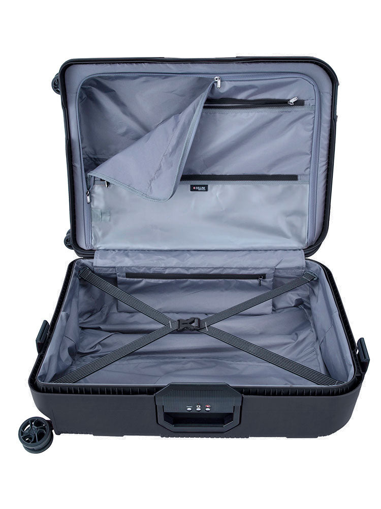 Cellini Safetech Zipperless Lock Medium 4 Wheel Trolley Case