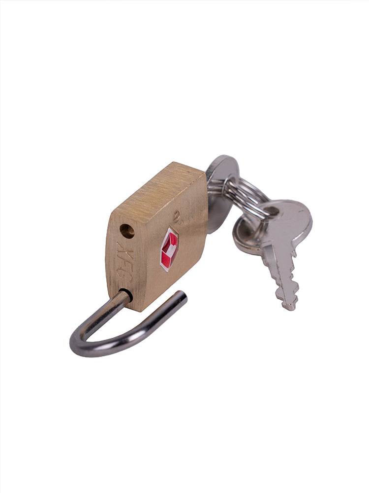 Cellini Accessories Brass Padlock Set