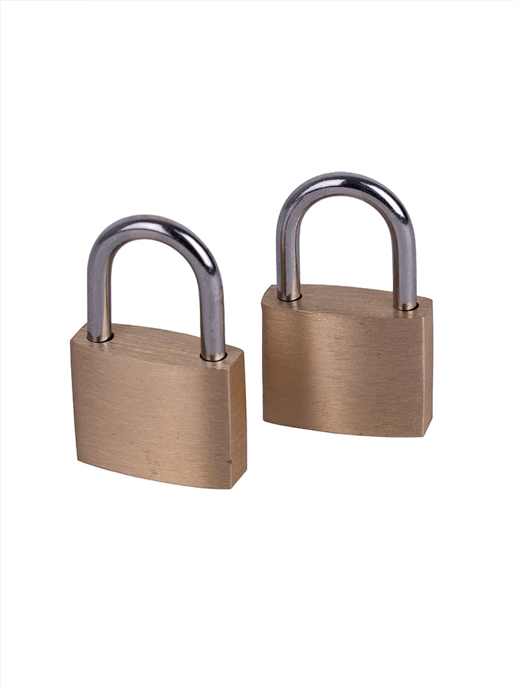 Cellini Accessories Brass Padlock Set