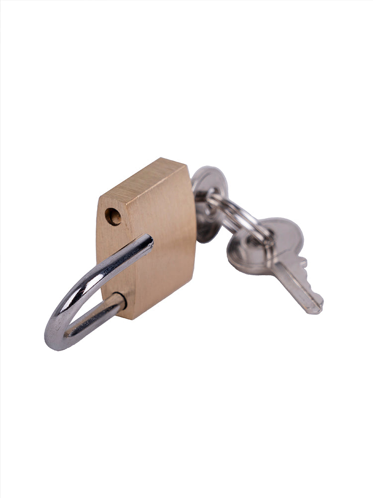 Cellini Accessories Brass Padlock Set