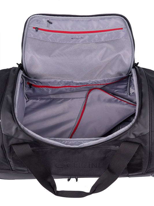 Cellini Xplorer Large Double Decker Trolley Duffel with Oversized Fastline All Terrain Wheels