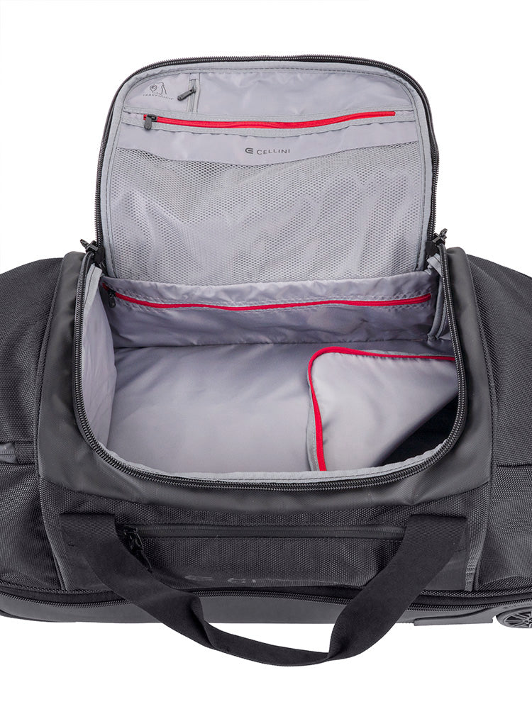 Cellini Xplorer Medium Double Decker Trolley Duffel with Oversized Fastline All Terrain Wheels