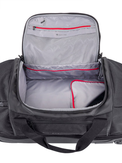 Cellini Xplorer Medium Double Decker Trolley Duffel with Oversized Fastline All Terrain Wheels