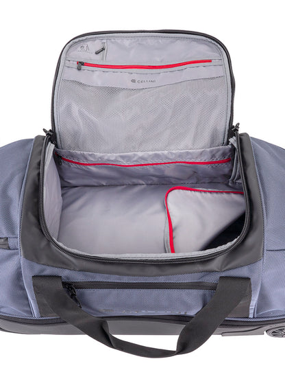 Cellini Xplorer Medium Double Decker Trolley Duffel with Oversized Fastline All Terrain Wheels