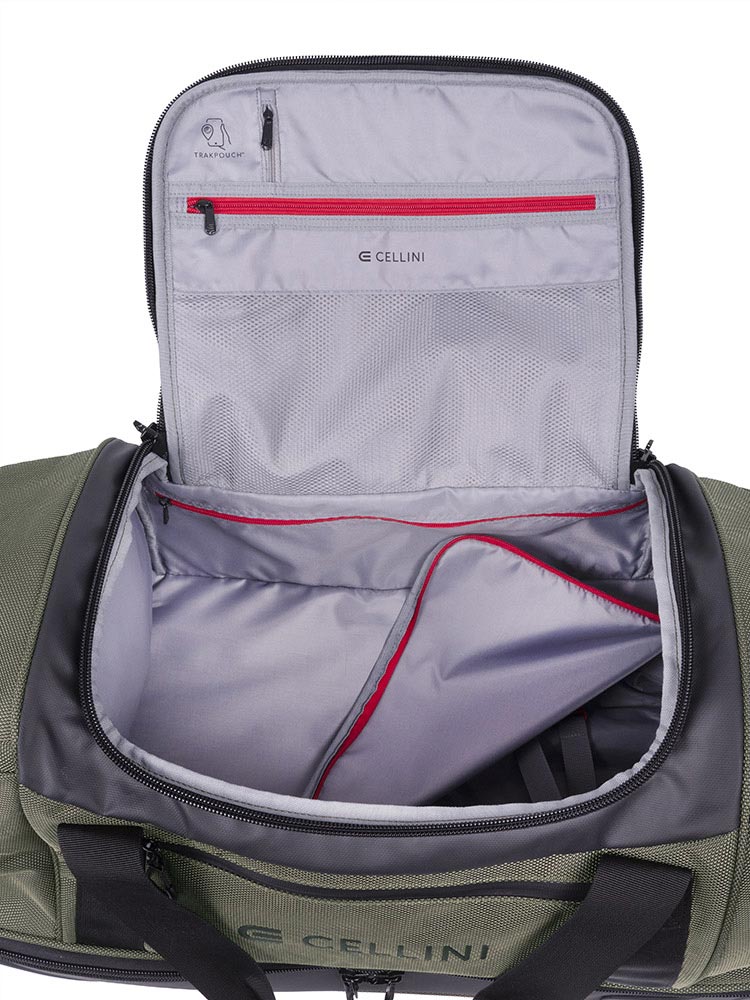 Cellini Xplorer Medium Double Decker Trolley Duffel with Oversized Fastline All Terrain Wheels