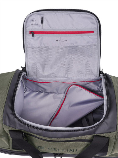 Cellini Xplorer Medium Double Decker Trolley Duffel with Oversized Fastline All Terrain Wheels
