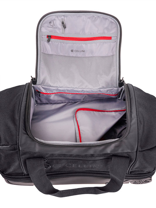 Cellini Xplorer Small Double Decker Trolley Duffel with Oversized Fastline All Terrain Wheels