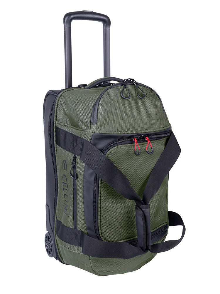Cellini Xplorer Small Double Decker Trolley Duffel with Oversized Fastline All Terrain Wheels