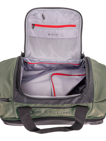 Cellini Xplorer Small Double Decker Trolley Duffel with Oversized Fastline All Terrain Wheels
