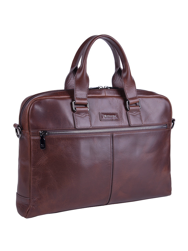 Cellini Infiniti Document Case Brown