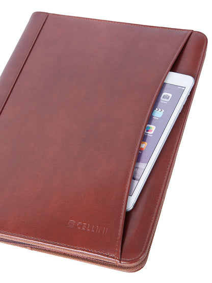 Cellini Agenda A4 Zip Around Folder Leather