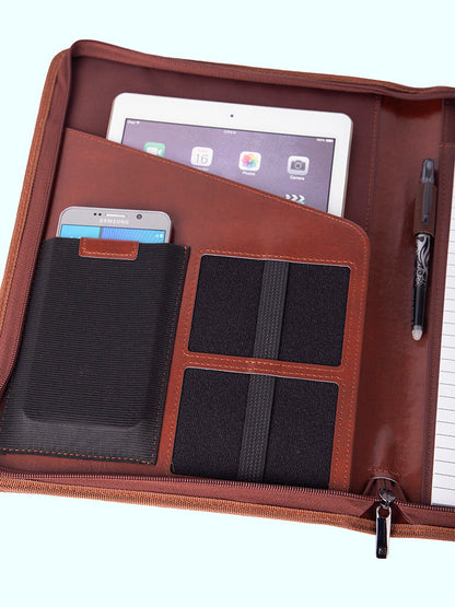 Cellini Agenda A4 Zip Around Folder Leather