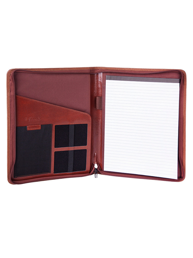 Cellini Agenda A4 Zip Around Folder Leather