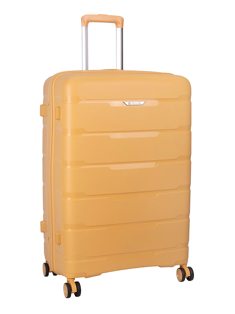 Cellini Rapido Large 4 Wheel Trolley - Yellow